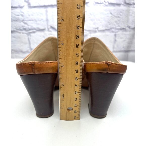 Frye Phoenix Mule Boots Leather brown Ladies Size 6M Western - Picture 6 of 11